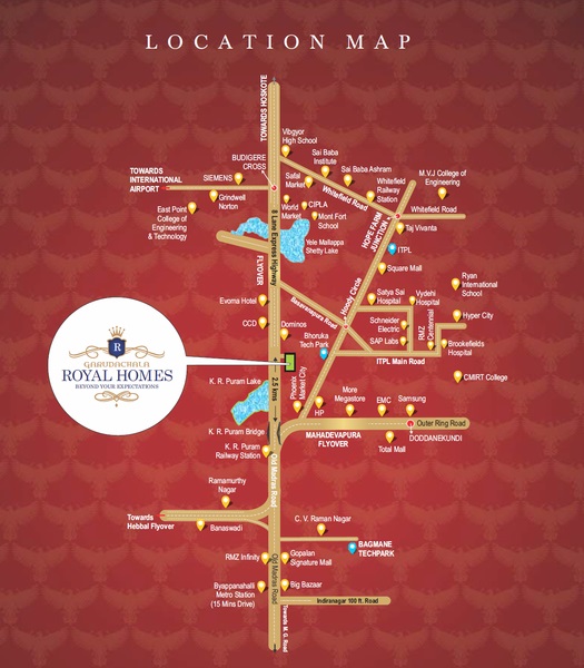 Garuda Royal Homes Location Map