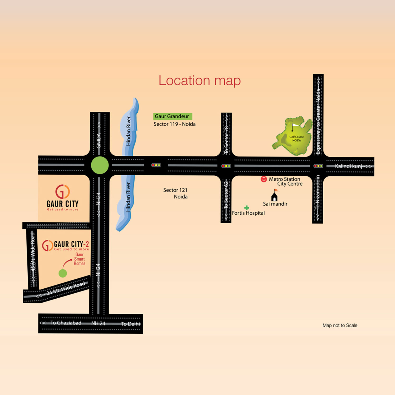 Gaur 14th Avenue Location Map