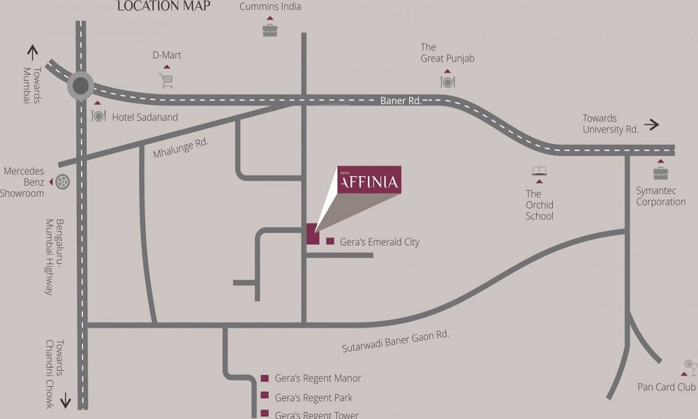 Gera Affinia Location Map