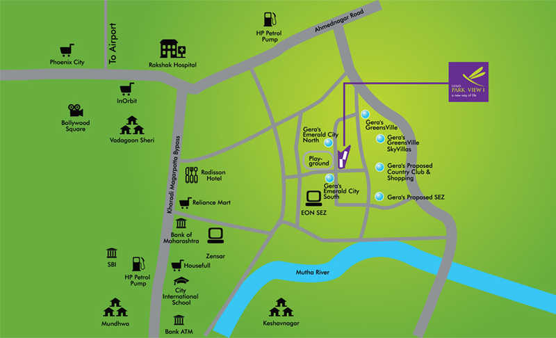 Gera Park View 1 Location Map
