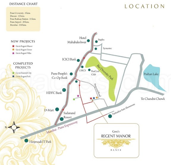 Gera Regent Manor Location Map