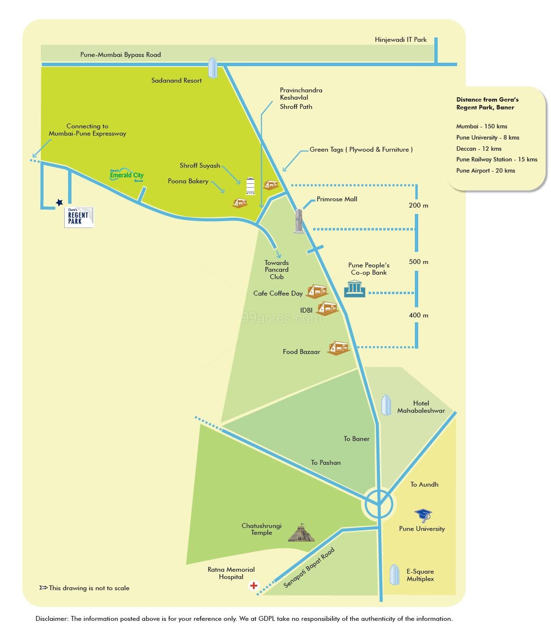Gera Regent Park Location Map