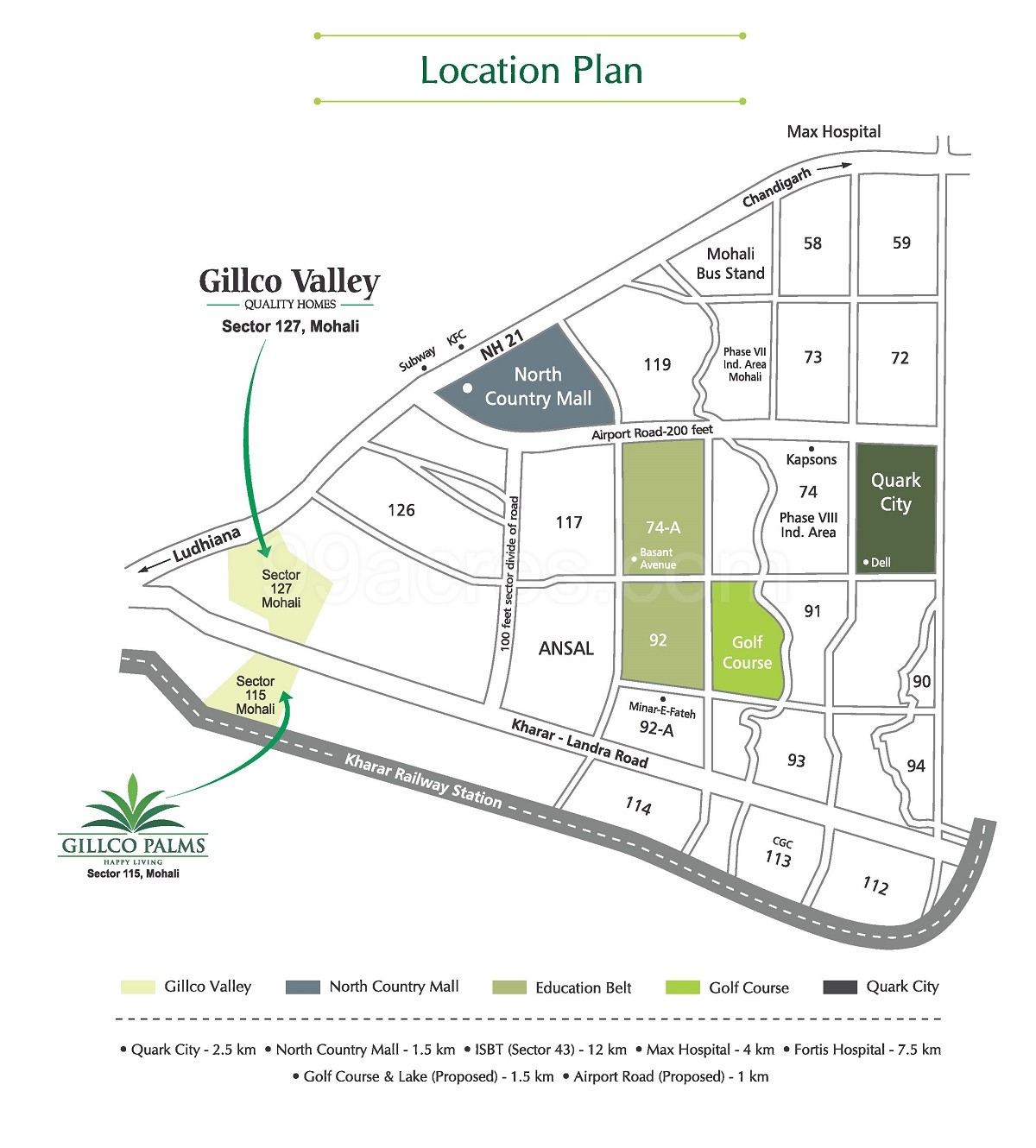 Gillco Palms Location Map