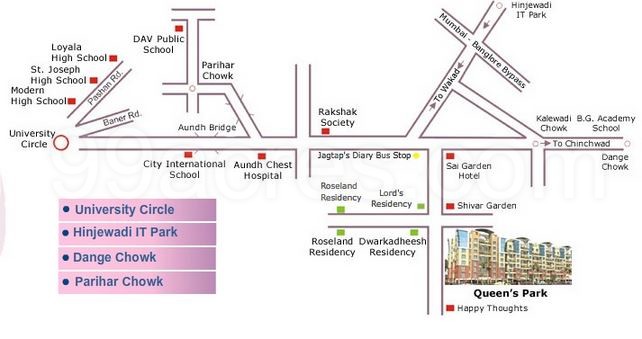 Gk Dwarka Queens Park Location Map