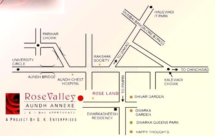 Gk Rose Valley Location Map