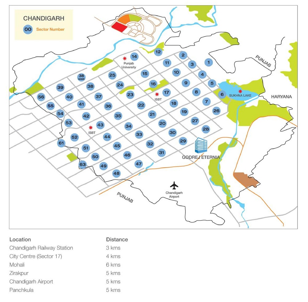 Godrej Eternia Location Map