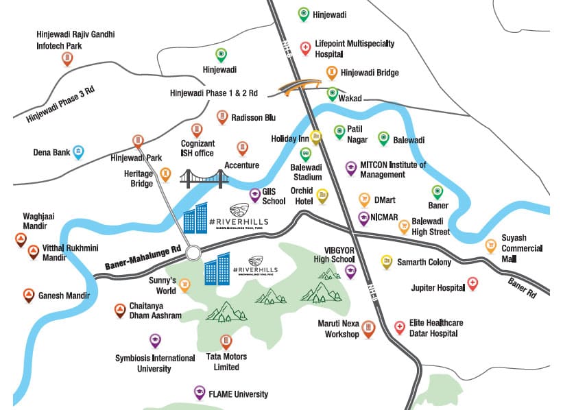 Godrej Hill Retreat Location Map