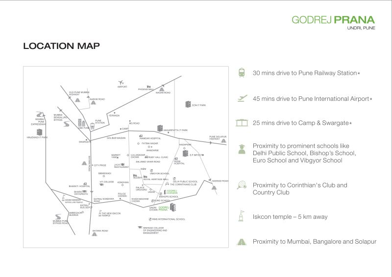 Godrej Prana Location Map