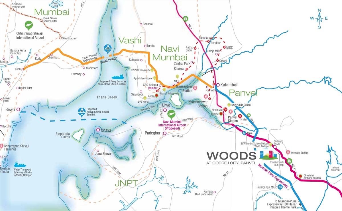 Godrej Woods Location Map