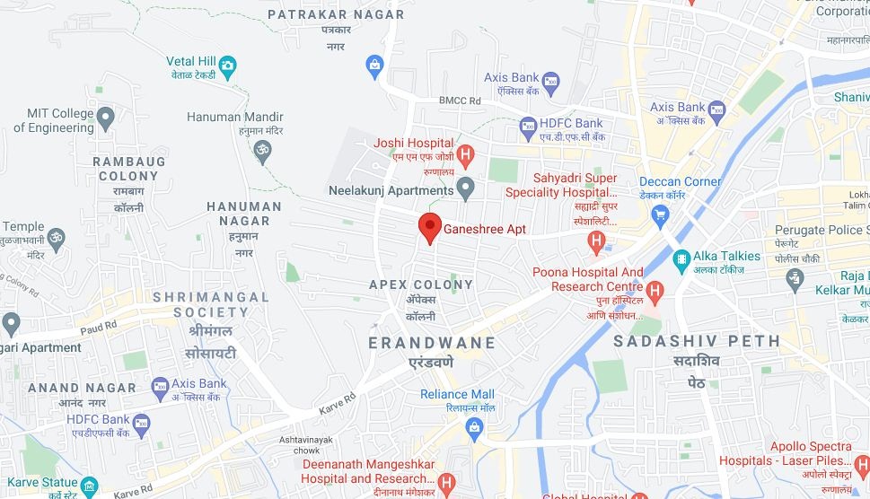 Gokhale Nagar Pune Map Gokhale Ganeshree Location Map | Erandwane, Pune