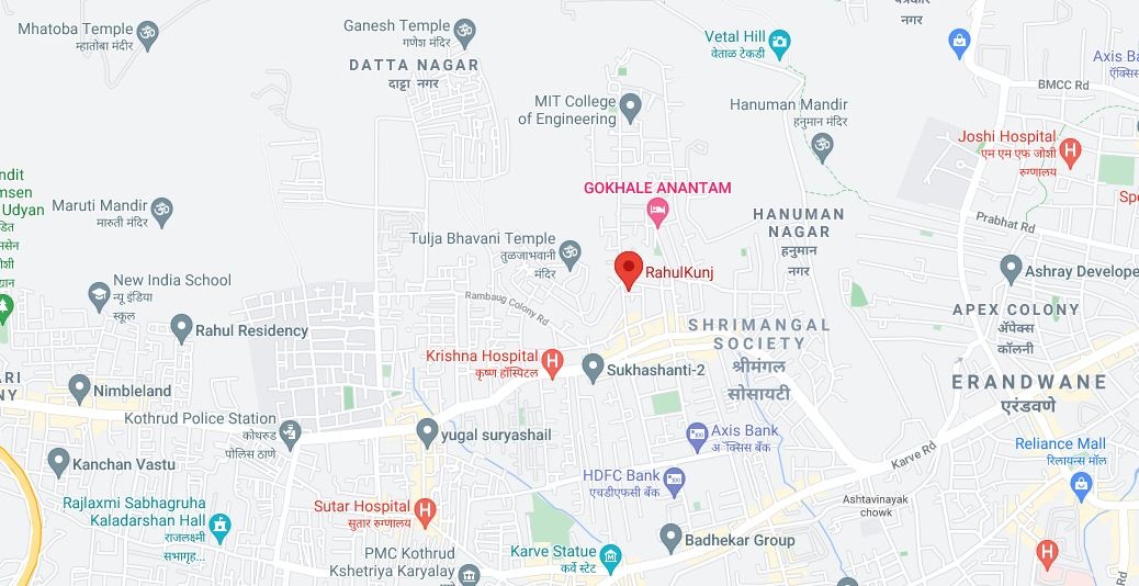 Gokhale Rahulkunj Location Map