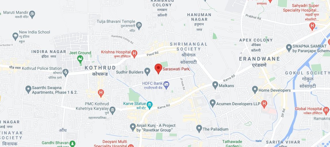Gokhale Saraswati Park Location Map