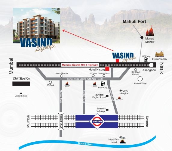 Goranath Vasind Lifestyle Location Map