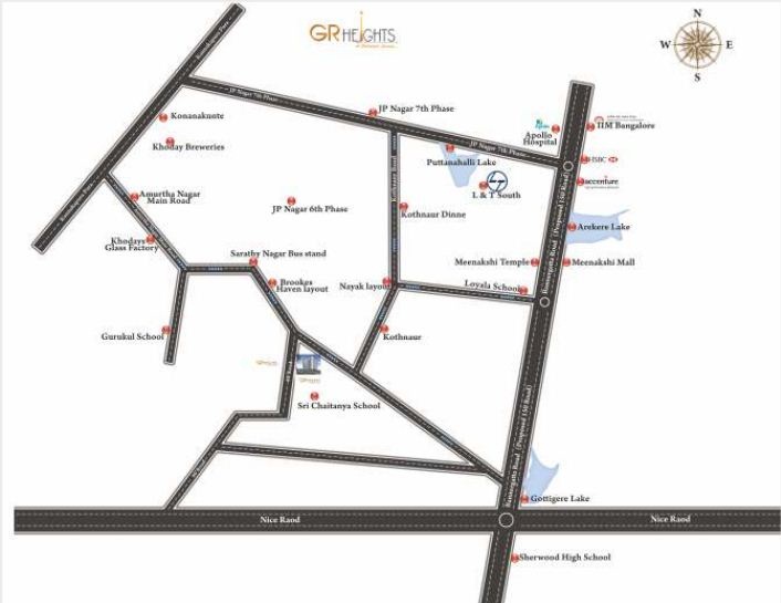 Gr Heights Location Map