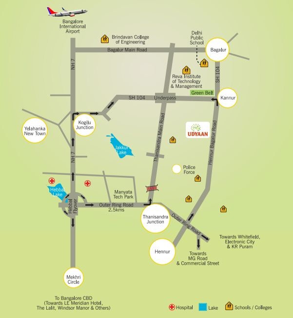 Griha Udyaan 2 Location Map | Kannuru, Bangalore