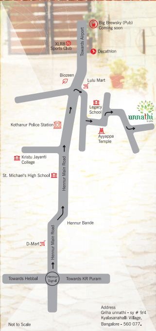 Griha Unnathi Location Map