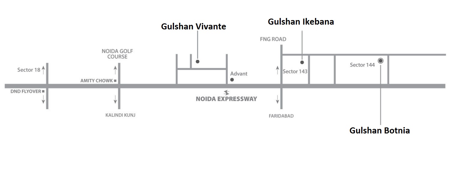 Gulshan Botnia Location Map