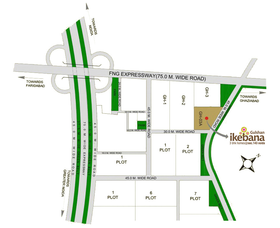 Gulshan Ikebana Location Map