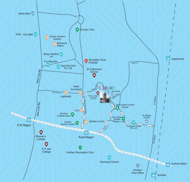 Gurunanak Romell Amore Location Map