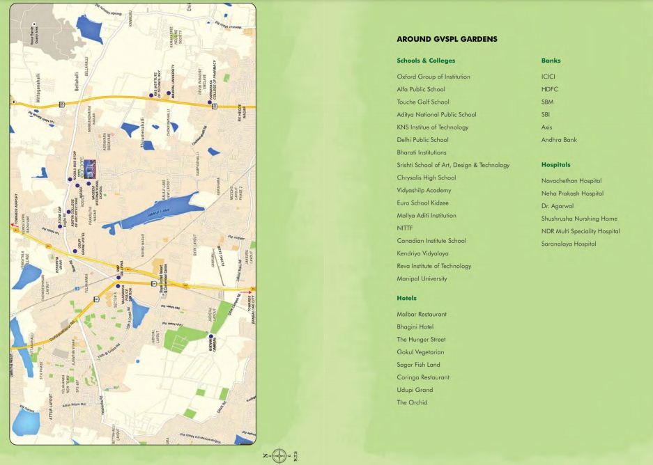 Gvspl Gardens Location Map