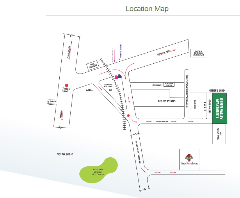 Gvt Green Valley Towers Location Map