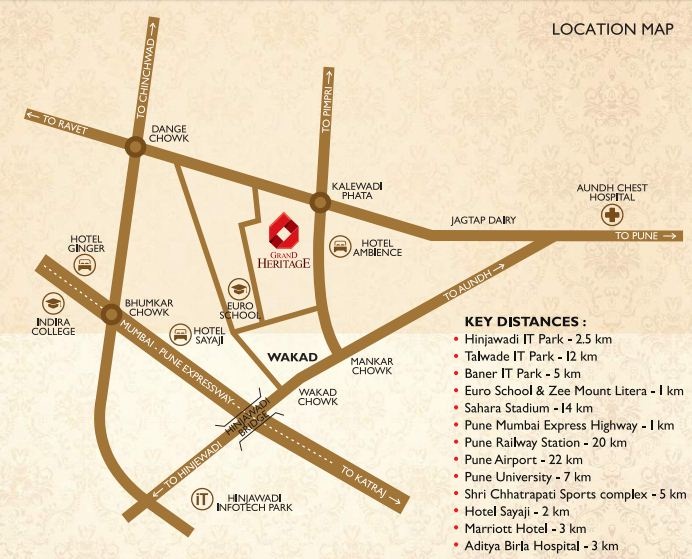 Haware Grand Heritage Location Map