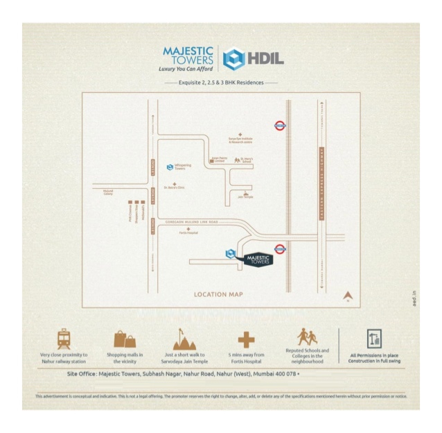 Hdil Majestic Tower Location Map