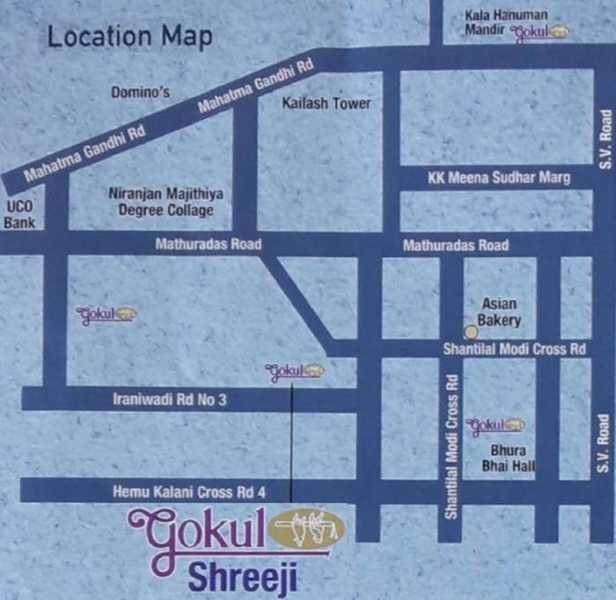 Heena Gokul Shreeji Location Map