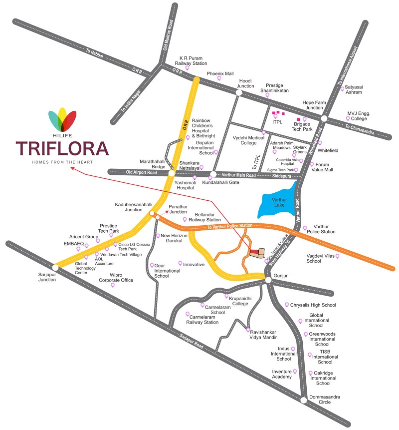 Hilife Triflora Location Map