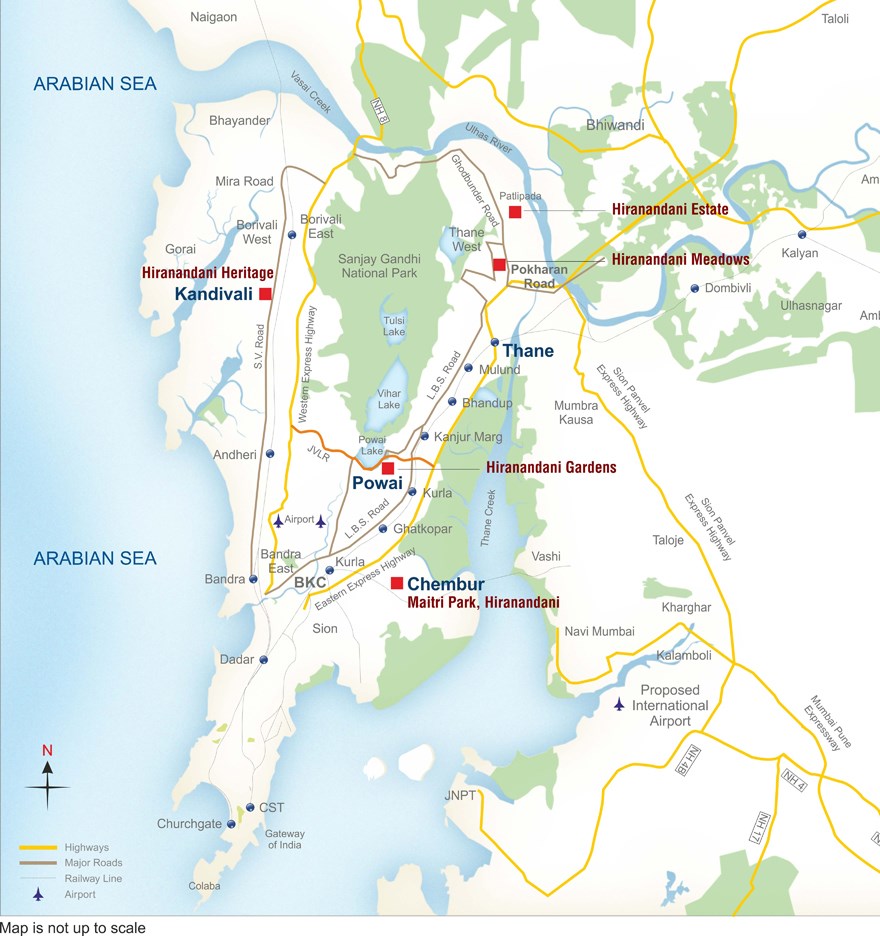 Hiranandani Phillipa Location Map
