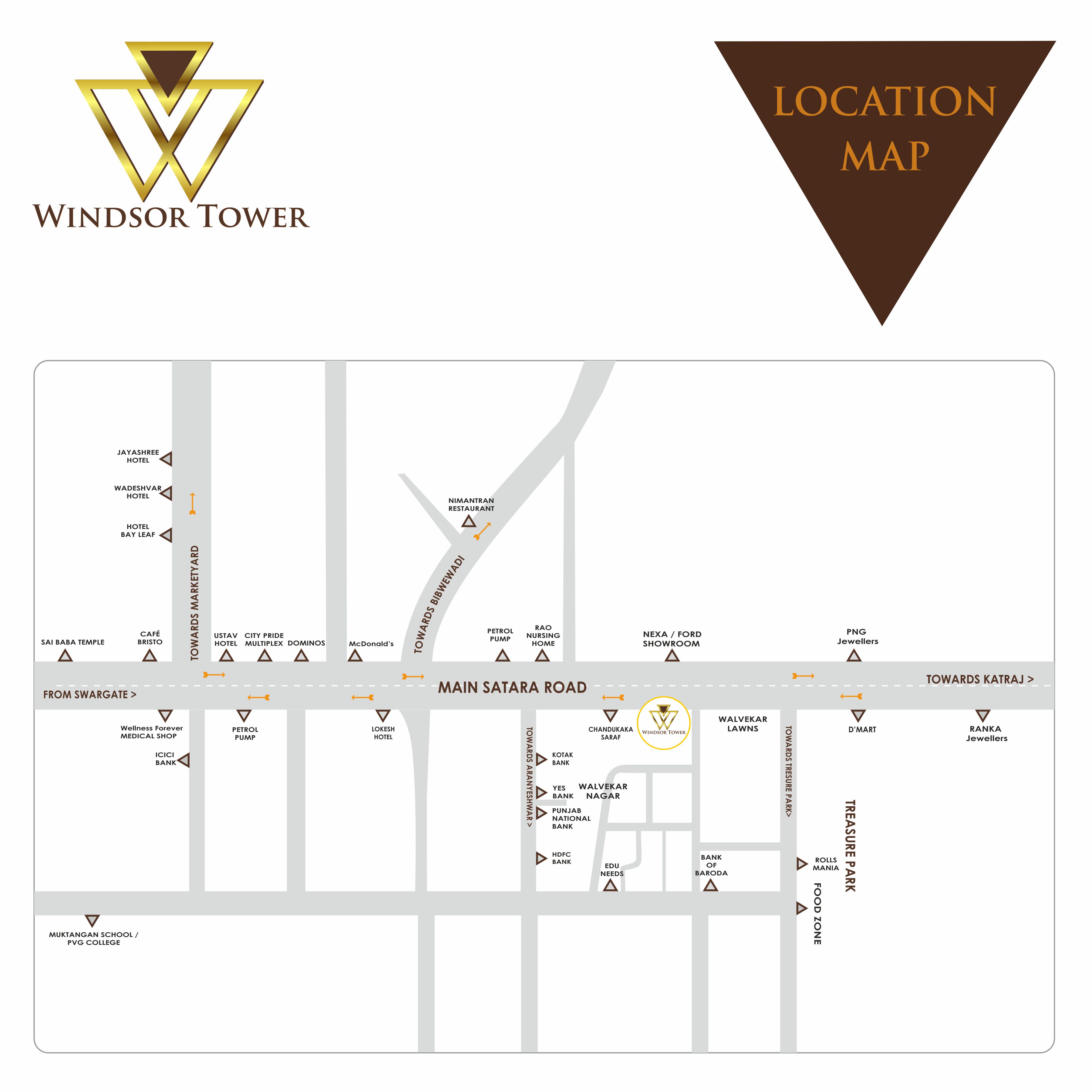 Icon Windsor Tower Location Map