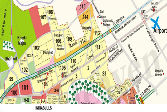 Indiabulls Gulmohar Avenue Location Map
