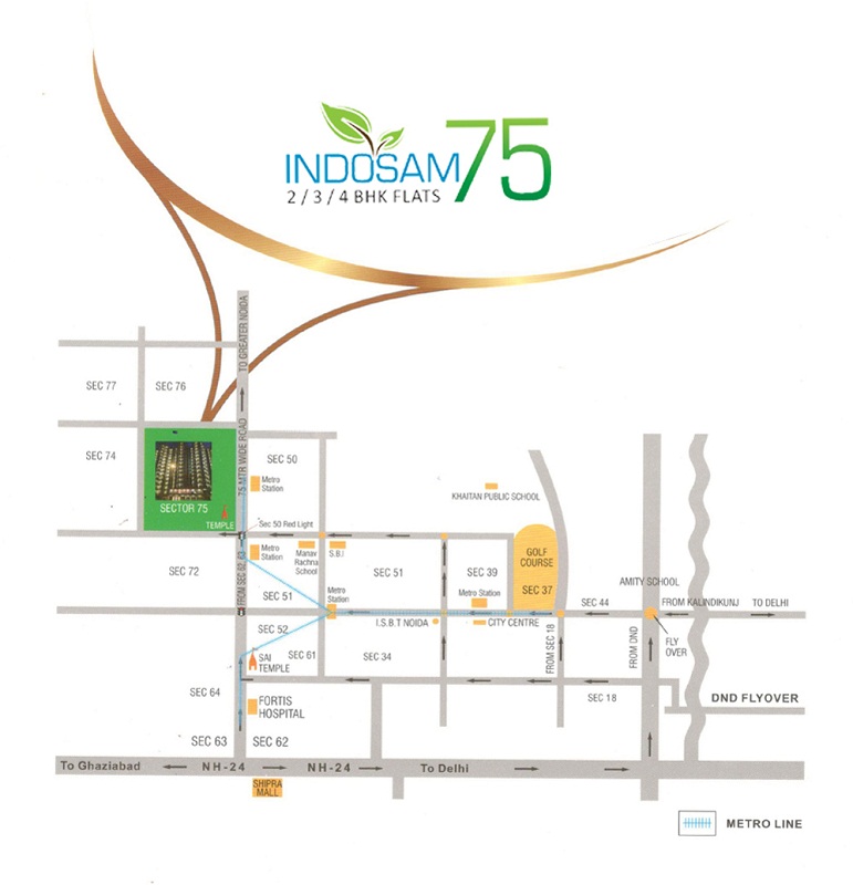 Indosam 75 Location Map