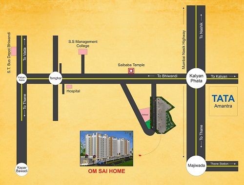 Infini Om Sai Home Location Map