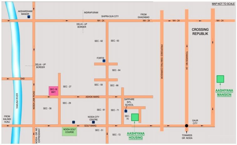 Investors Inn Aashiyana Mansion Location Map