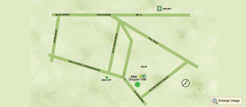 Ireo Gurgaon Hills Location Map