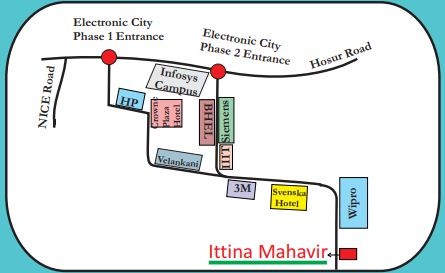 Ittina Mahavir Location Map