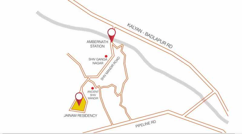 Jainam Residency Location Map
