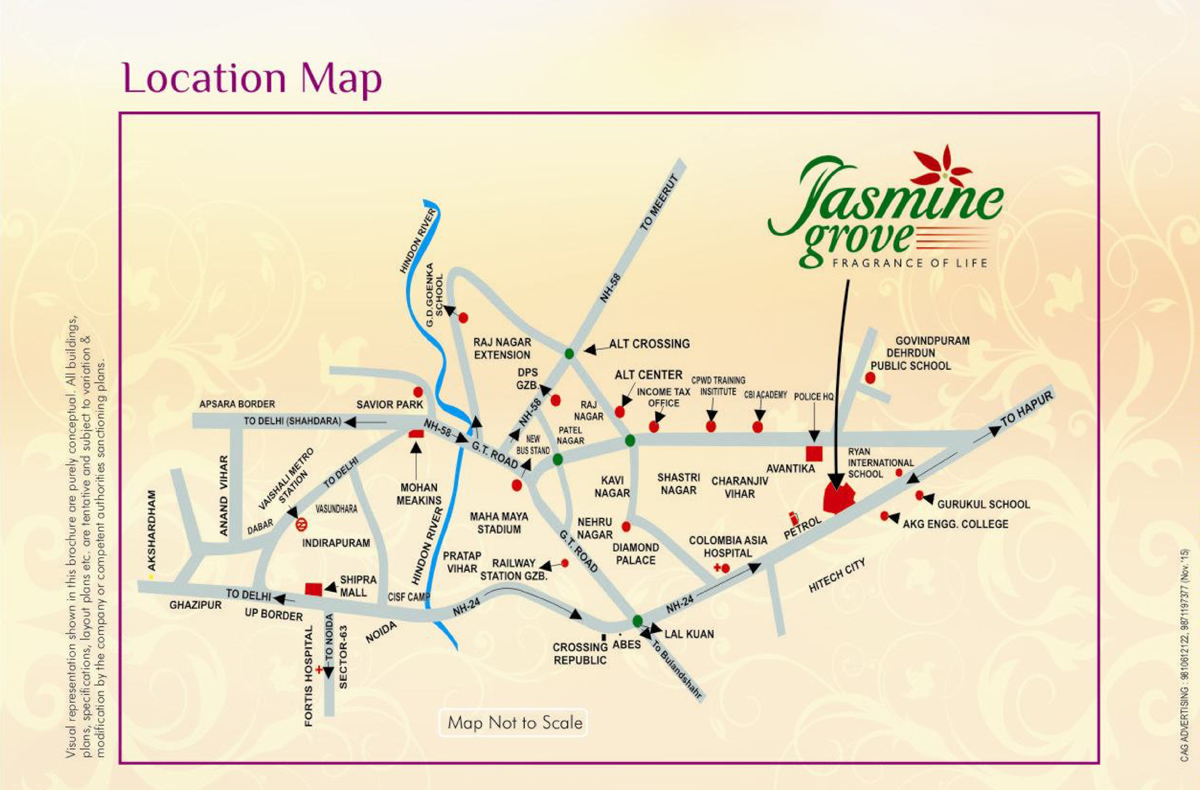 Jasmine Grove Location Map