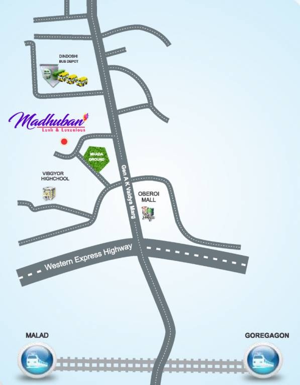 Je And Vee Madhuban Location Map