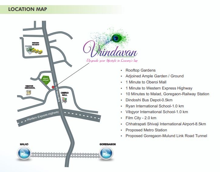 Je And Vee Vrindavan Location Map