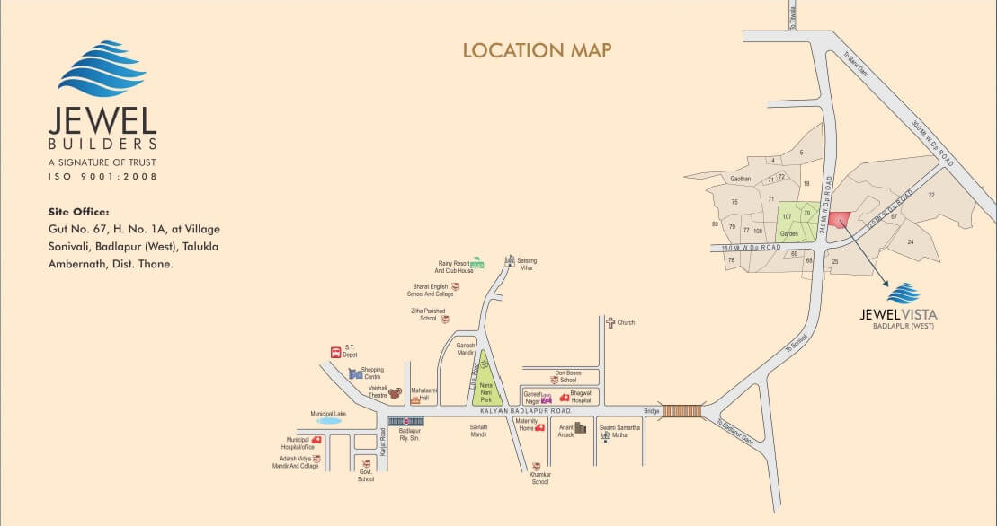 Jewel Vista Location Map