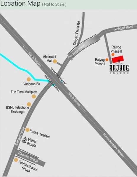 Jhala Rajyog Annexe Location Map