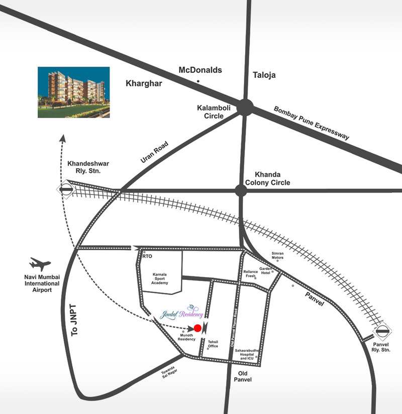 Jindal Residency Location Map