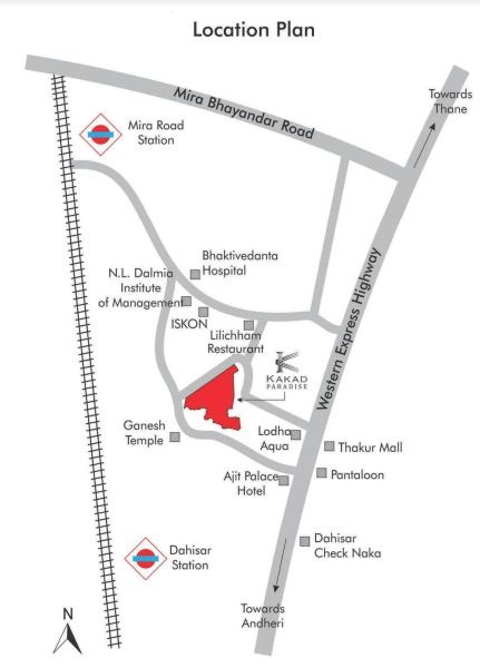 Kakad Paradise Location Map