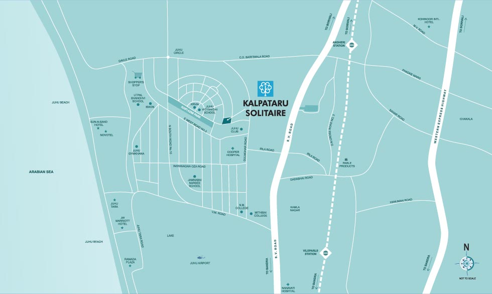 Kalpataru Solitaire Location Map