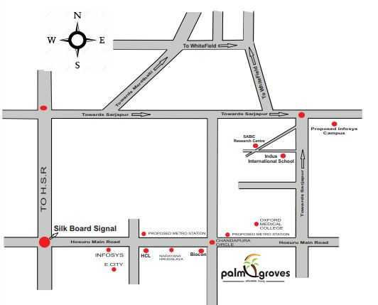 Karsten Palm Groves Location Map