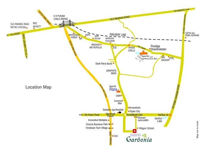 Keerthi Gardenia Location Map