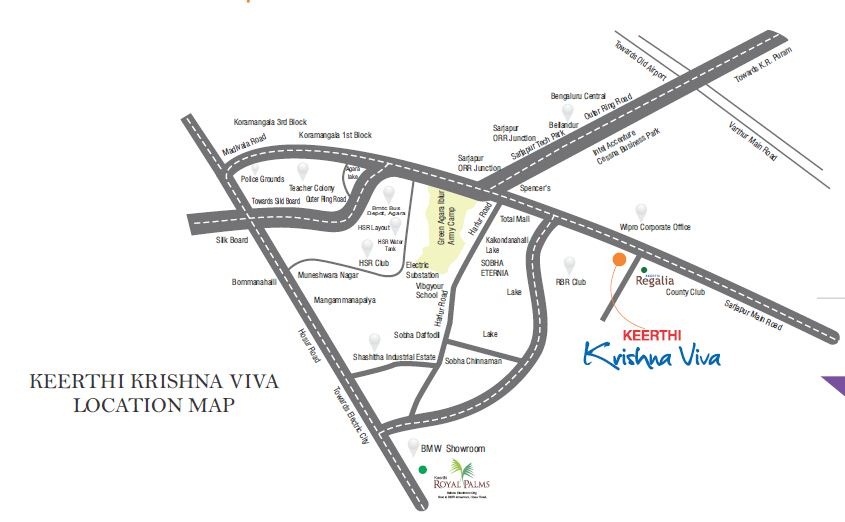 Keerthi Krishna Viva Location Map