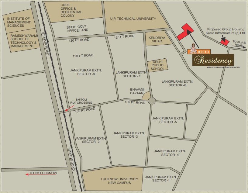 Kesto Residency Location Map